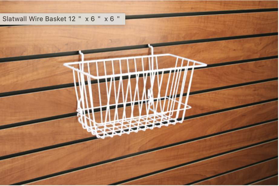Slatwall Wire Basket 12