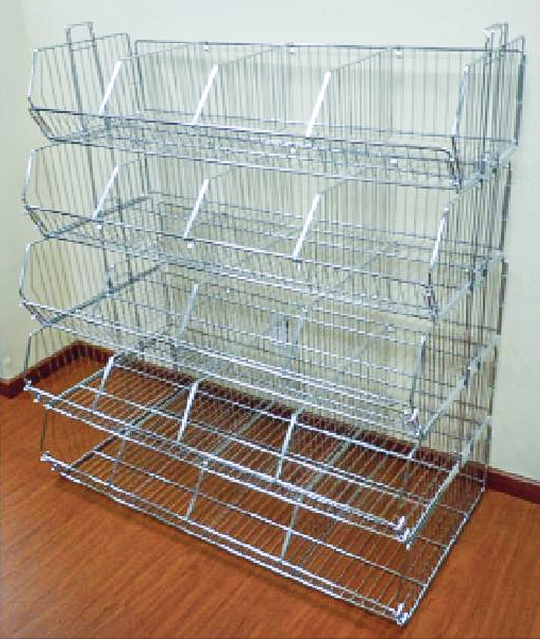 Stacked Metal Wire Baskets