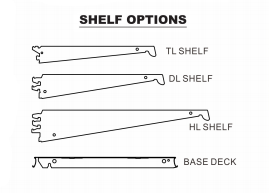 Gondola Shelving Shelf Options