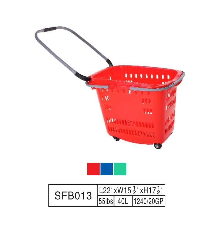Rolling Shopping Basket SFB013